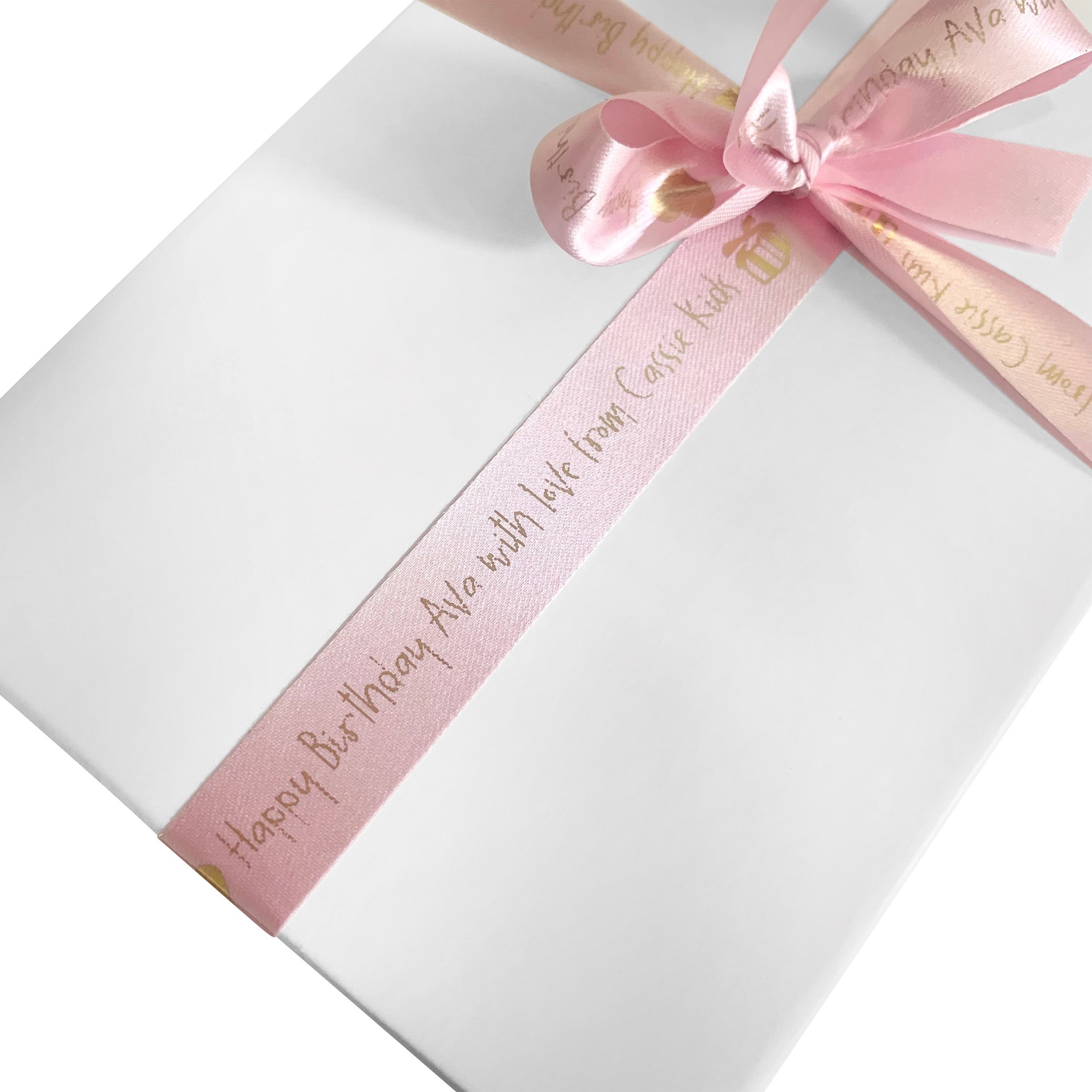 Custom Ava Gift Set with Rose Gold Ribbon Gift Box